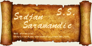 Srđan Saramandić vizit kartica